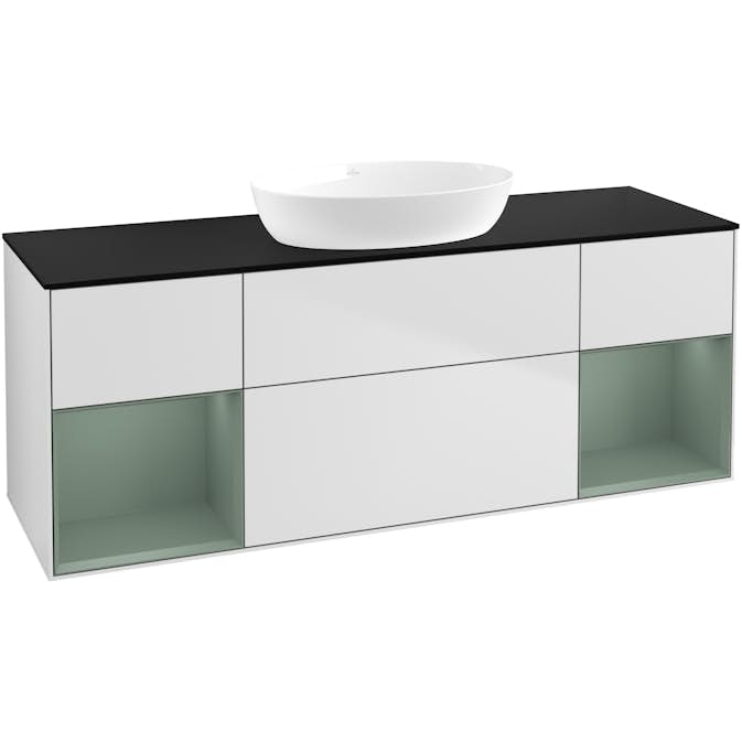 Tvättställsskåp Villeroy & Boch Finion med Två Hyllor och Bänkskiva för Fristående Tvättställ från Artis & Collaro