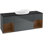 Tvättställsskåp Villeroy & Boch Finion med Två Hyllor och Bänkskiva för Fristående Tvättställ från Artis & Collaro