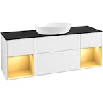 Tvättställsskåp Villeroy & Boch Finion med Två Hyllor och Bänkskiva för Fristående Tvättställ från Artis & Collaro