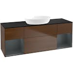 Tvättställsskåp Villeroy & Boch Finion med Två Hyllor och Bänkskiva för Fristående Tvättställ från Artis & Collaro