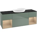 Tvättställsskåp Villeroy & Boch Finion med Två Hyllor och Bänkskiva för Fristående Tvättställ från Artis & Collaro