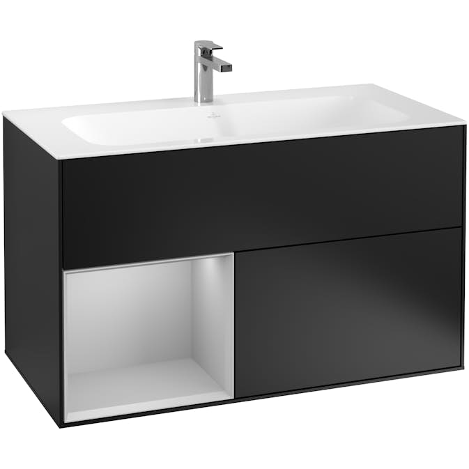 Tvättställsskåp Villeroy & Boch Finion med 2 Lådor och Hylla för Inbyggt Tvättställ