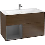 Tvättställsskåp Villeroy & Boch Finion med 2 Lådor och Hylla för Inbyggt Tvättställ