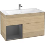 Tvättställsskåp Villeroy & Boch Finion med 2 Lådor och Hylla för Inbyggt Tvättställ