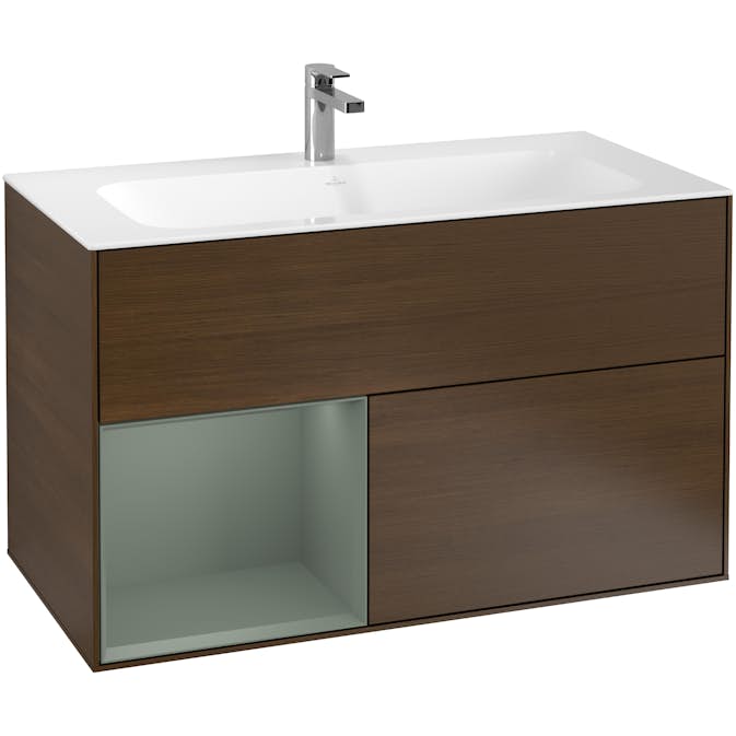 Tvättställsskåp Villeroy & Boch Finion med 2 Lådor och Hylla för Inbyggt Tvättställ