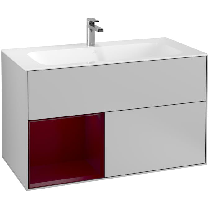 Tvättställsskåp Villeroy & Boch Finion med 2 Lådor och Hylla för Inbyggt Tvättställ