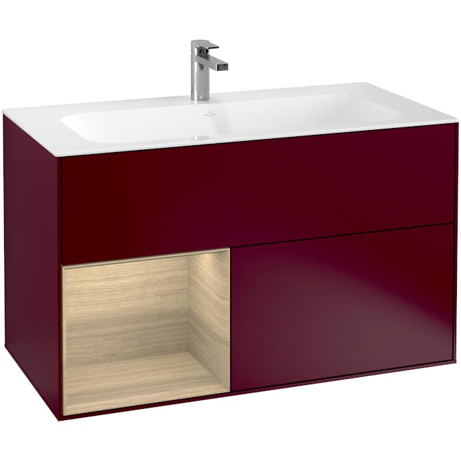 Tvättställsskåp Villeroy & Boch Finion med 2 Lådor och Hylla för Inbyggt Tvättställ