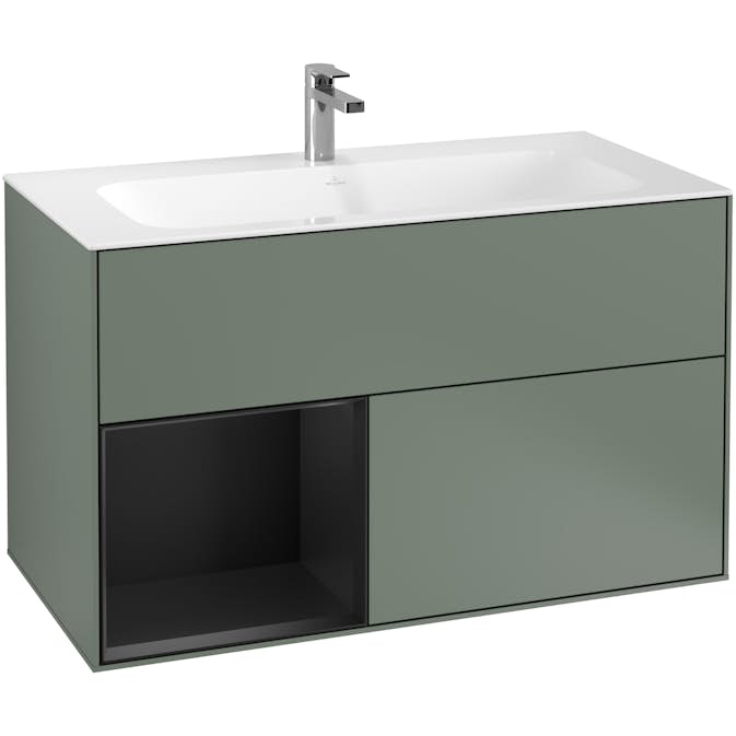 Tvättställsskåp Villeroy & Boch Finion med 2 Lådor och Hylla för Inbyggt Tvättställ