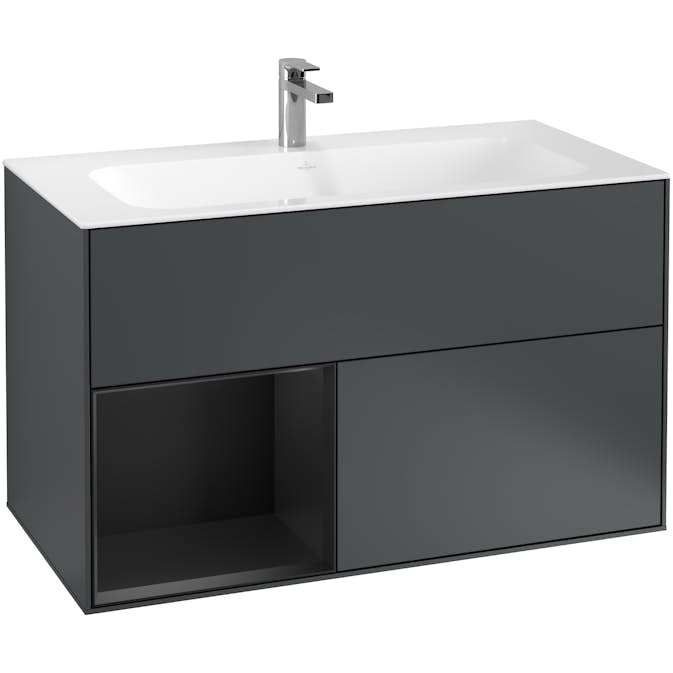 Tvättställsskåp Villeroy & Boch Finion med 2 Lådor och Hylla för Inbyggt Tvättställ