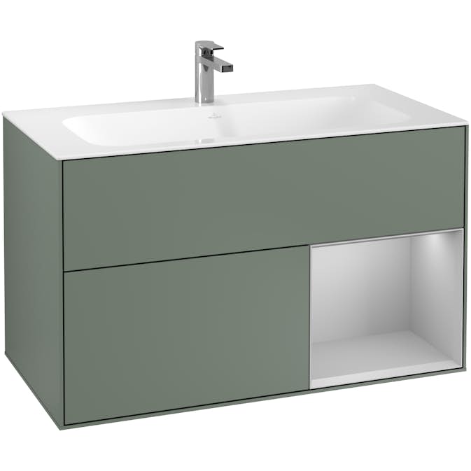 Tvättställsskåp Villeroy & Boch Finion med 2 Lådor och Hylla för Inbyggt Tvättställ