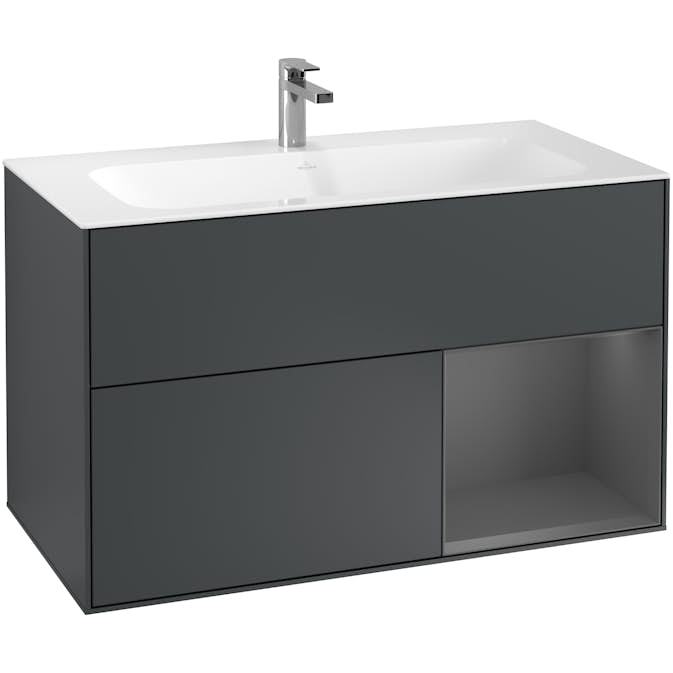 Tvättställsskåp Villeroy & Boch Finion med 2 Lådor och Hylla för Inbyggt Tvättställ