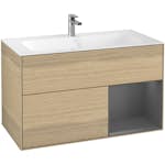 Tvättställsskåp Villeroy & Boch Finion med 2 Lådor och Hylla för Inbyggt Tvättställ