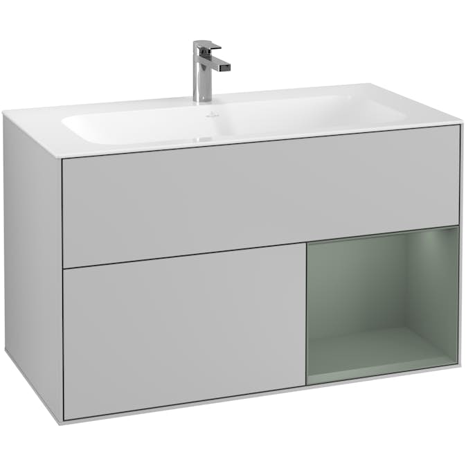 Tvättställsskåp Villeroy & Boch Finion med 2 Lådor och Hylla för Inbyggt Tvättställ