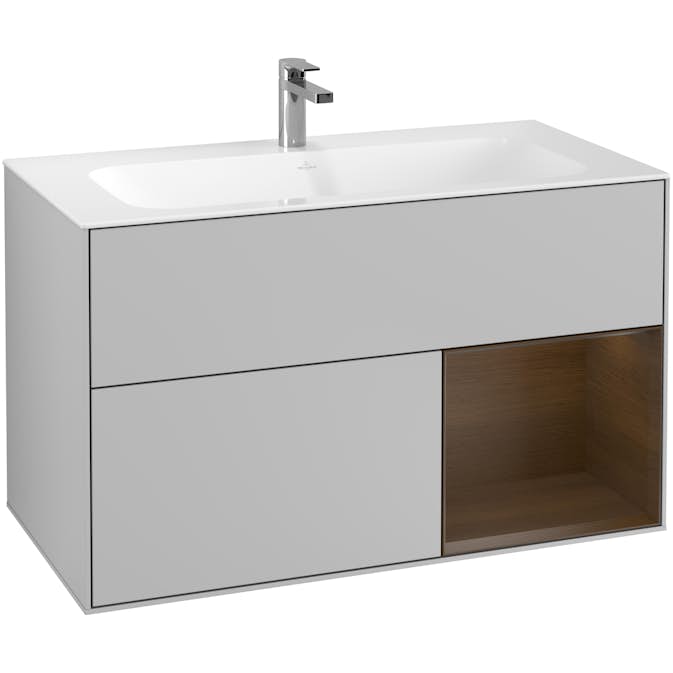 Tvättställsskåp Villeroy & Boch Finion med 2 Lådor och Hylla för Inbyggt Tvättställ