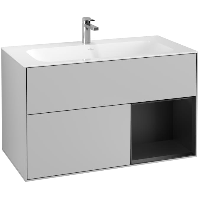 Tvättställsskåp Villeroy & Boch Finion med 2 Lådor och Hylla för Inbyggt Tvättställ