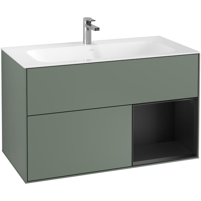 Tvättställsskåp Villeroy & Boch Finion med 2 Lådor och Hylla för Inbyggt Tvättställ