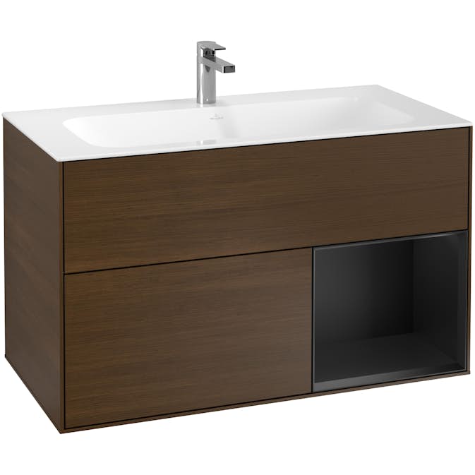 Tvättställsskåp Villeroy & Boch Finion med 2 Lådor och Hylla för Inbyggt Tvättställ