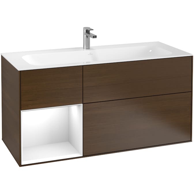 Tvättställsskåp Villeroy & Boch Finion med 3 Lådor och Hylla för Inbyggt Tvättställ