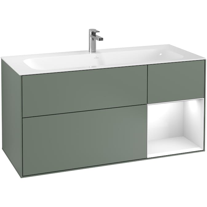 Tvättställsskåp Villeroy & Boch Finion med 3 Lådor och Hylla för Inbyggt Tvättställ