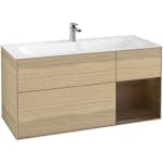 Tvättställsskåp Villeroy & Boch Finion med 3 Lådor och Hylla för Inbyggt Tvättställ