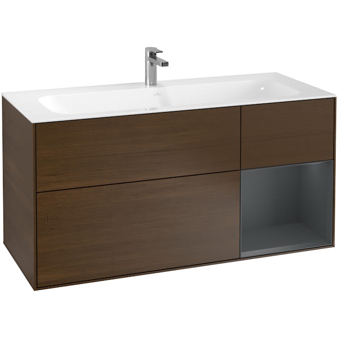 Tvättställsskåp Villeroy & Boch Finion med 3 Lådor och Hylla för Inbyggt Tvättställ