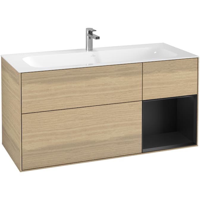 Tvättställsskåp Villeroy & Boch Finion med 3 Lådor och Hylla för Inbyggt Tvättställ