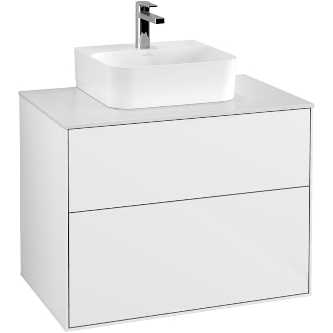Tvättställsskåp Villeroy & Boch Finion med 2 Lådor och Bänkskiva för Kompakt Tvättställ