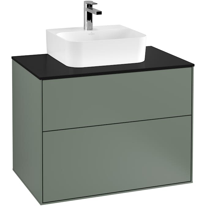Tvättställsskåp Villeroy & Boch Finion med 2 Lådor och Bänkskiva för Kompakt Tvättställ