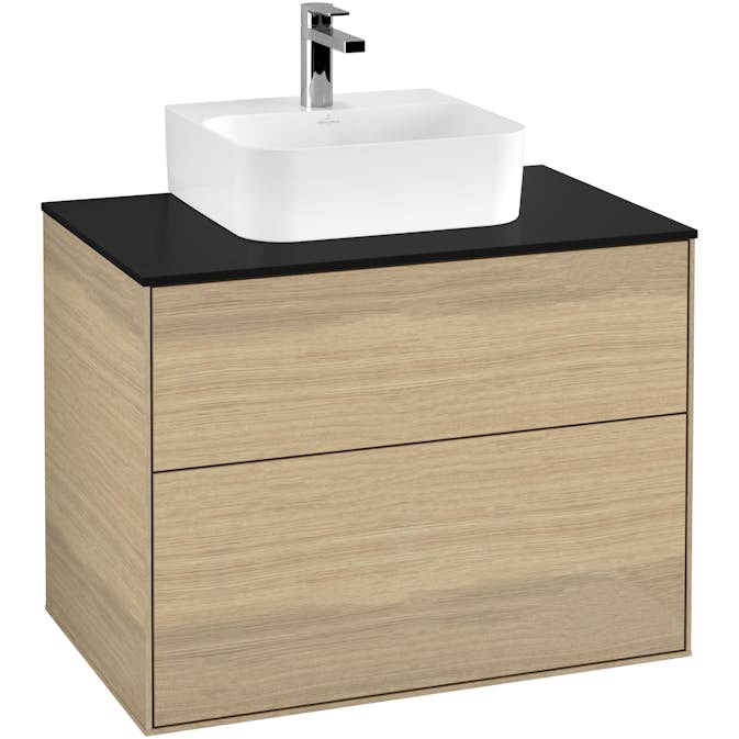 Tvättställsskåp Villeroy & Boch Finion med 2 Lådor och Bänkskiva för Kompakt Tvättställ