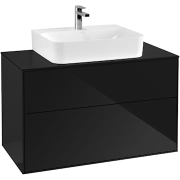 Tvättställsskåp Villeroy & Boch Finion med 2 Lådor och Bänkskiva för Centrerat Tvättställ