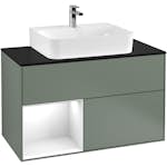 Tvättställsskåp Villeroy & Boch Finion med 2 Lådor Hylla och Bänkskiva för Centrerat Tvättställ