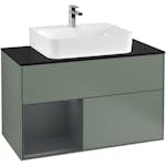 Tvättställsskåp Villeroy & Boch Finion med 2 Lådor Hylla och Bänkskiva för Centrerat Tvättställ