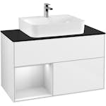 Tvättställsskåp Villeroy & Boch Finion med 2 Lådor Hylla och Bänkskiva för Centrerat Tvättställ