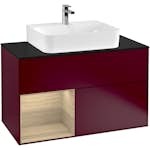 Tvättställsskåp Villeroy & Boch Finion med 2 Lådor Hylla och Bänkskiva för Centrerat Tvättställ