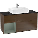 Tvättställsskåp Villeroy & Boch Finion med 3 Lådor Hylla och Bänkskiva för Centrerat Tvättställ