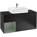 Tvättställsskåp Villeroy & Boch Finion med 3 Lådor Hylla och Bänkskiva för Centrerat Tvättställ