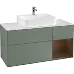 Tvättställsskåp Villeroy & Boch Finion med 3 Lådor Hylla och Bänkskiva för Centrerat Tvättställ