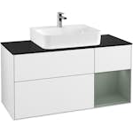 Tvättställsskåp Villeroy & Boch Finion med 3 Lådor Hylla och Bänkskiva för Centrerat Tvättställ