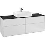 Tvättställsskåp Villeroy & Boch Finion med 4 Lådor och Bänkskiva för Centrerat Tvättställ