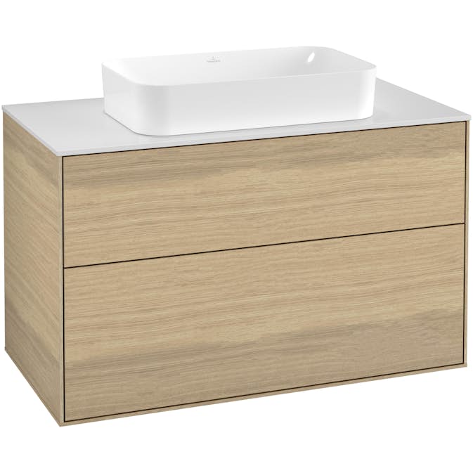 Tvättställsskåp Villeroy & Boch Finion med 2 Lådor och Bänkskiva för Fristående Tvättställ