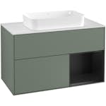 Tvättställsskåp Villeroy & Boch Finion med 2 Lådor Hylla och Bänkskiva för Fristående Tvättställ