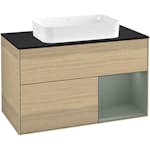 Tvättställsskåp Villeroy & Boch Finion med 2 Lådor Hylla och Bänkskiva för Fristående Tvättställ