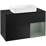 Tvättställsskåp Villeroy & Boch Finion med 2 Lådor Hylla och Bänkskiva för Fristående Tvättställ