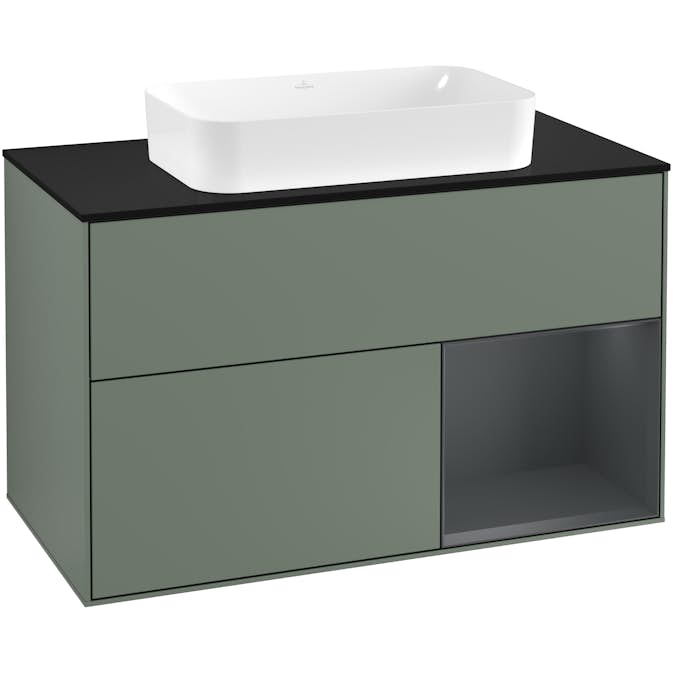 Tvättställsskåp Villeroy & Boch Finion med 2 Lådor Hylla och Bänkskiva för Fristående Tvättställ