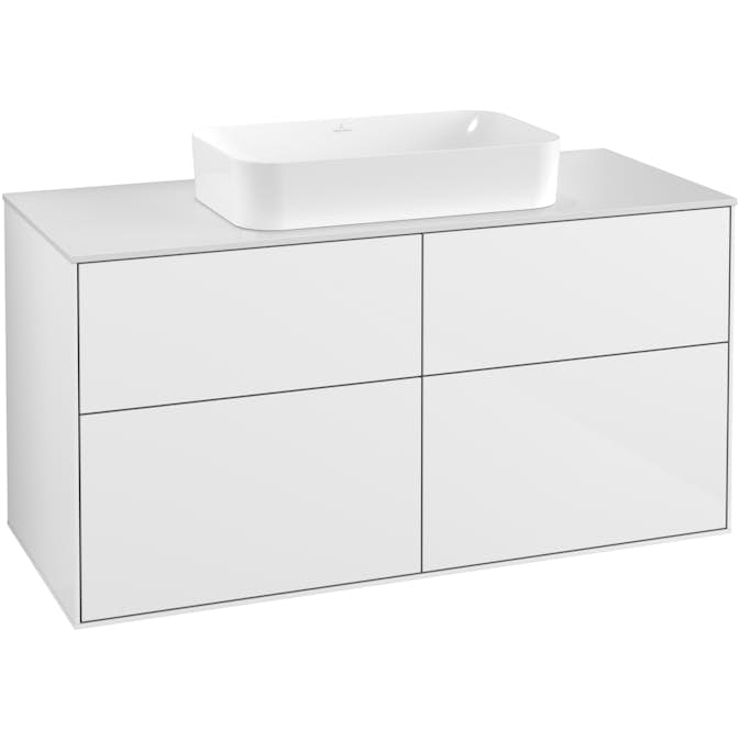 Tvättställsskåp Villeroy & Boch Finion med 4 Lådor och Bänkskiva för Fristående Tvättställ