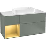 Tvättställsskåp Villeroy & Boch Finion med 3 Lådor Hylla och Bänkskiva för Fristående Tvättställ