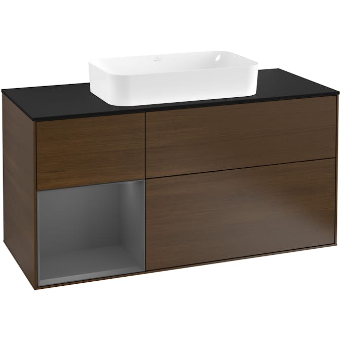 Tvättställsskåp Villeroy & Boch Finion med 3 Lådor Hylla och Bänkskiva för Fristående Tvättställ