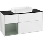 Tvättställsskåp Villeroy & Boch Finion med 3 Lådor Hylla och Bänkskiva för Fristående Tvättställ