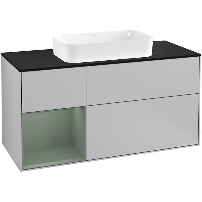 Tvättställsskåp Villeroy & Boch Finion med 3 Lådor Hylla och Bänkskiva för Fristående Tvättställ