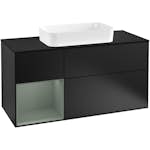 Tvättställsskåp Villeroy & Boch Finion med 3 Lådor Hylla och Bänkskiva för Fristående Tvättställ